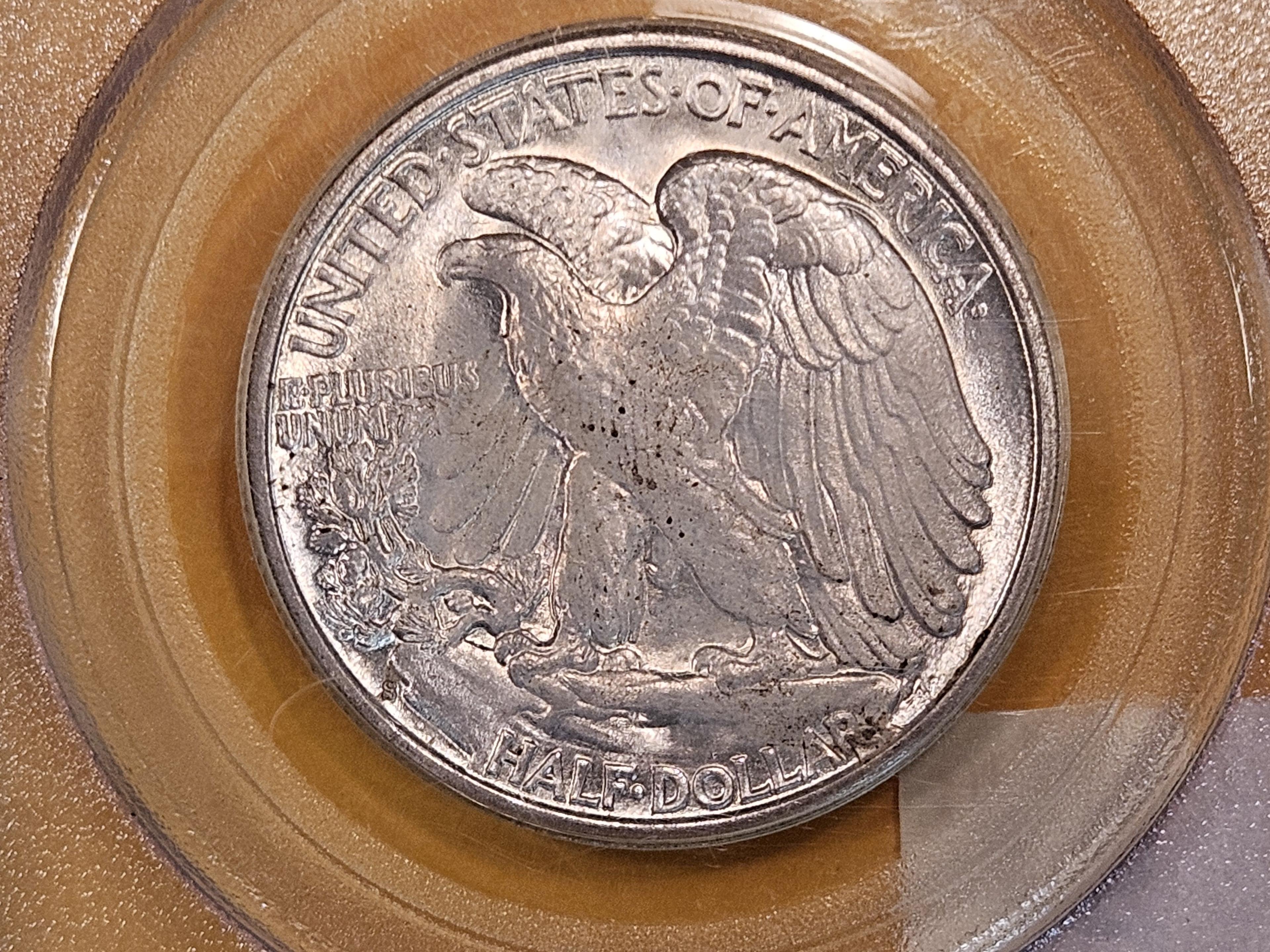 OLD HOLDER! PCGS 1943-S Walking Liberty Half Dollar in Mint State 63