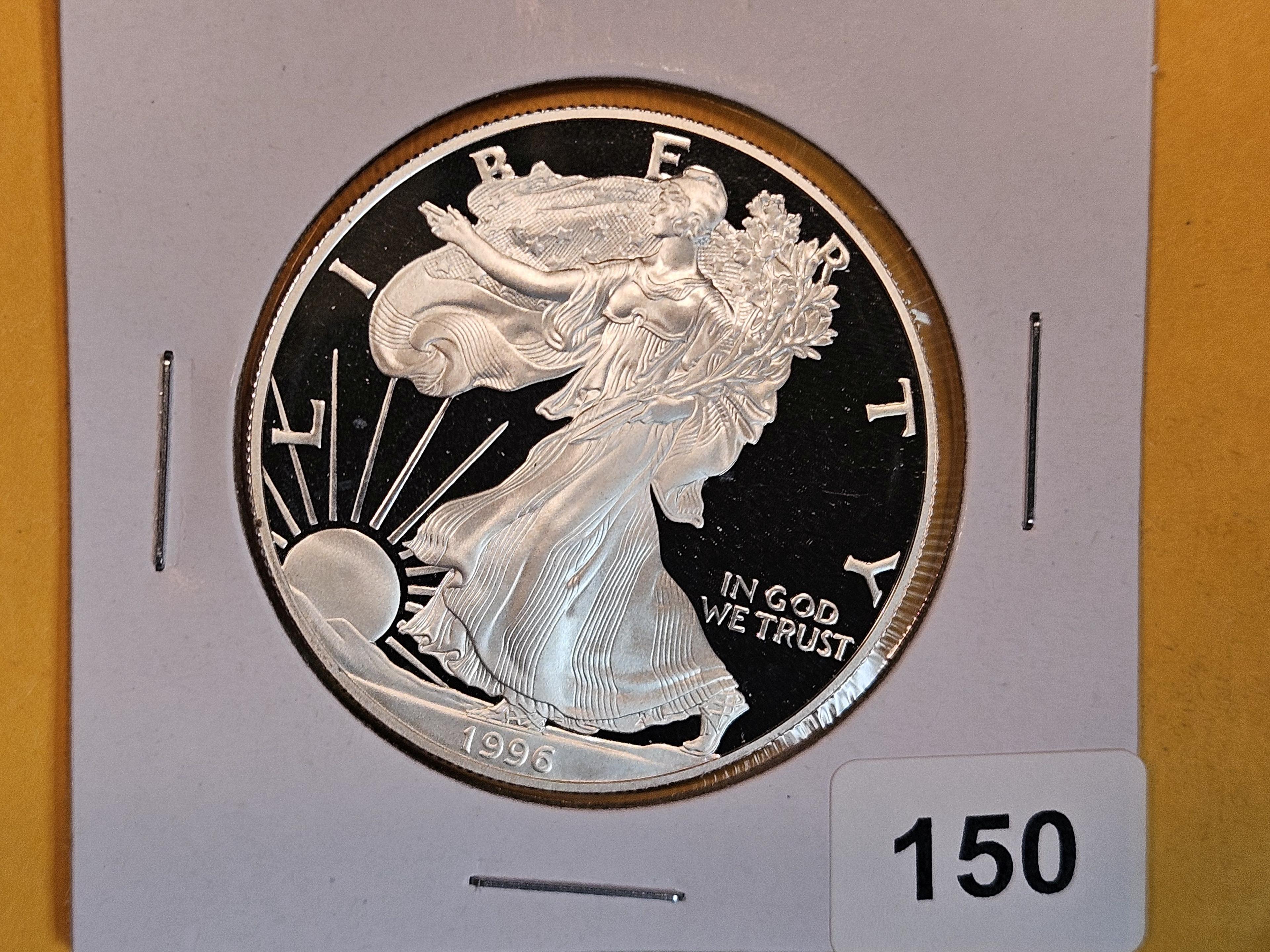 GEM Proof Deep Cameo 1996-P American Silver Eagle