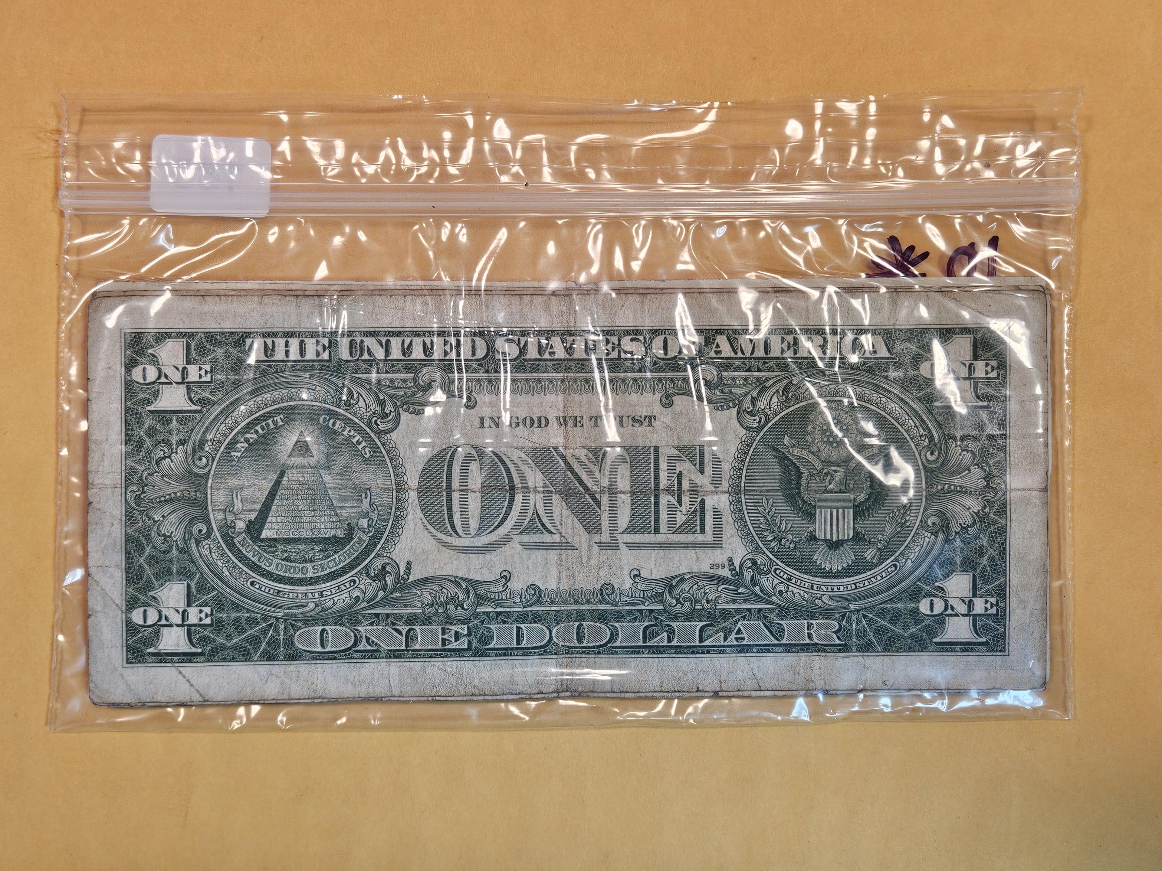 Ten one dollar Star Replacement Silver Certificates