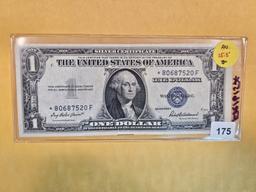 1935-F Silver Certificate STAR in About Uncirculated