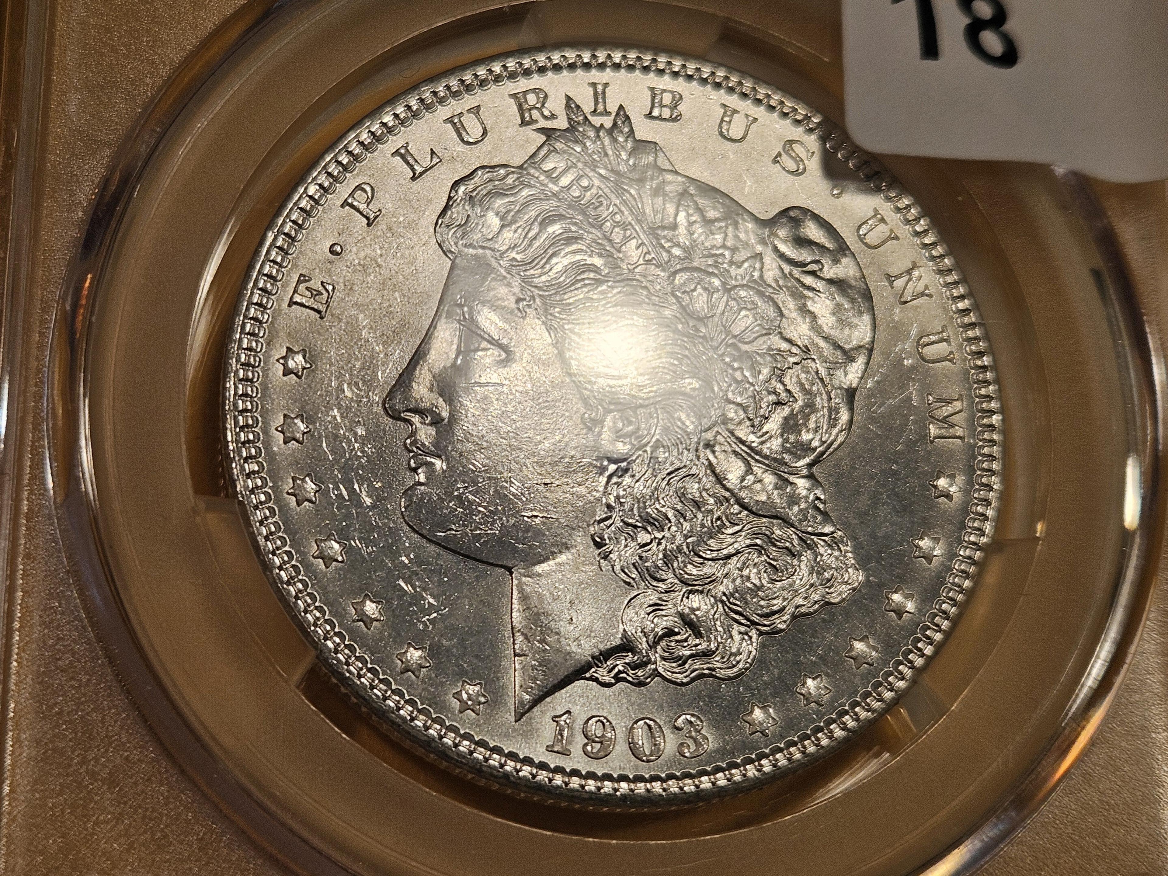 CAC! 1903 Morgan Dollar in Mint State 63