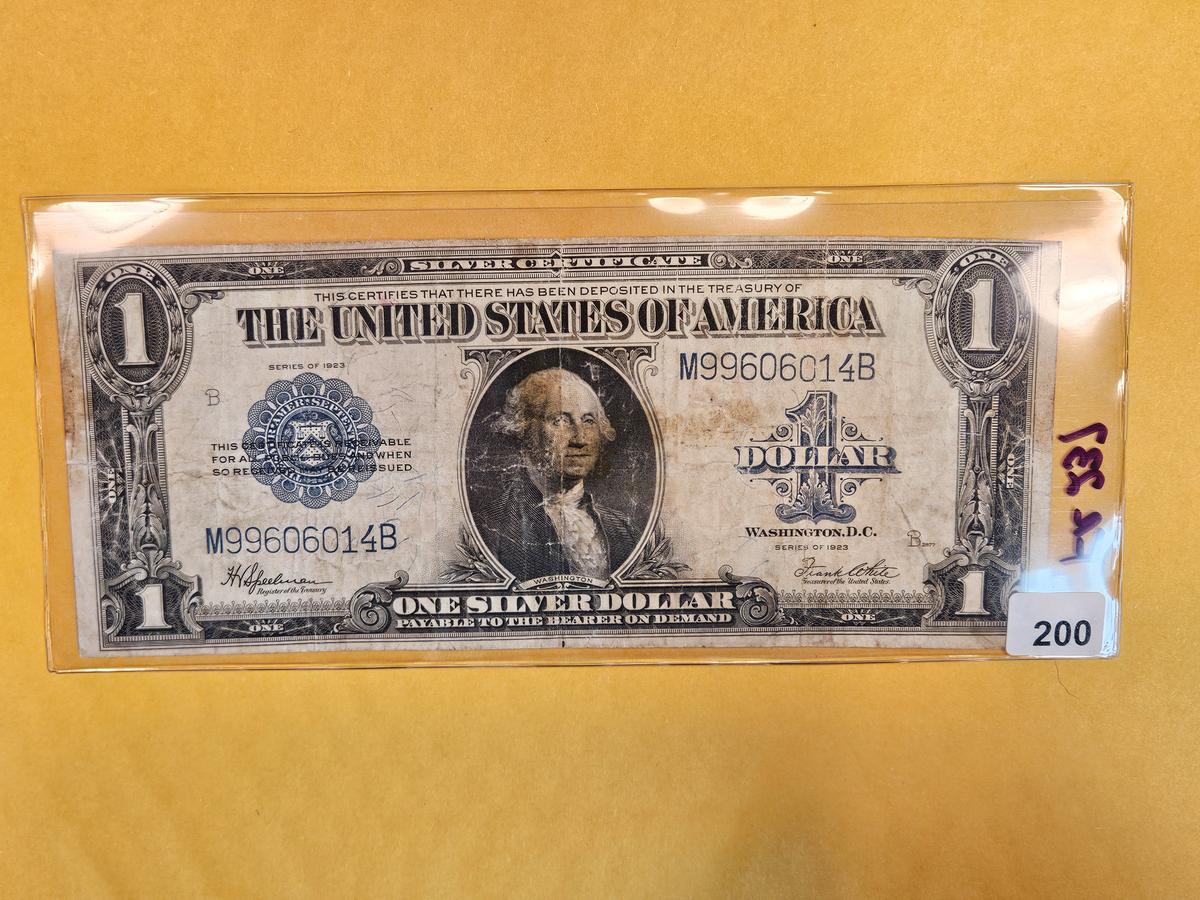 1923 One Dollar Silver Certificate in Very Good