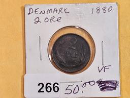 1880 Denmark 2 ore