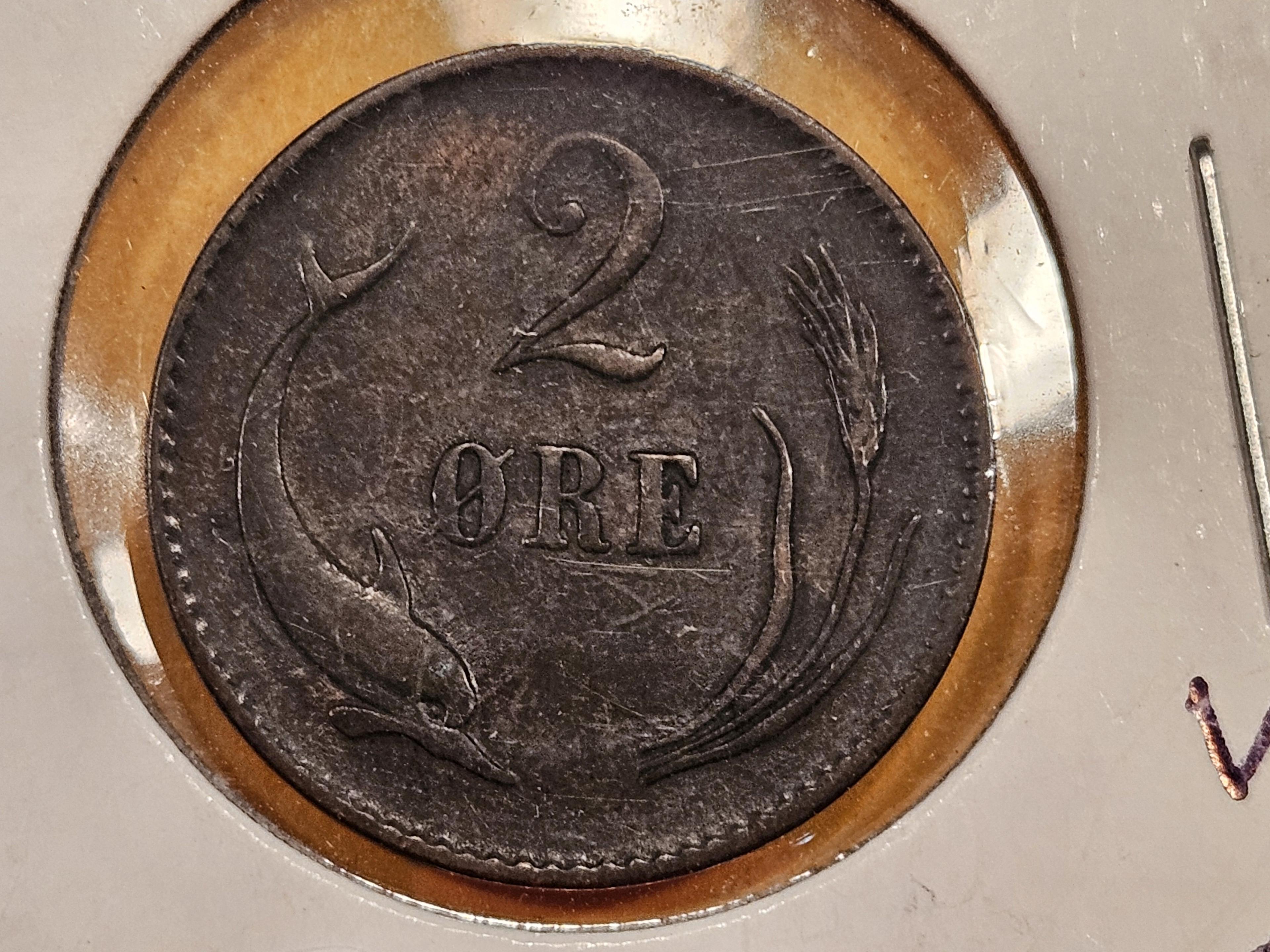 1880 Denmark 2 ore