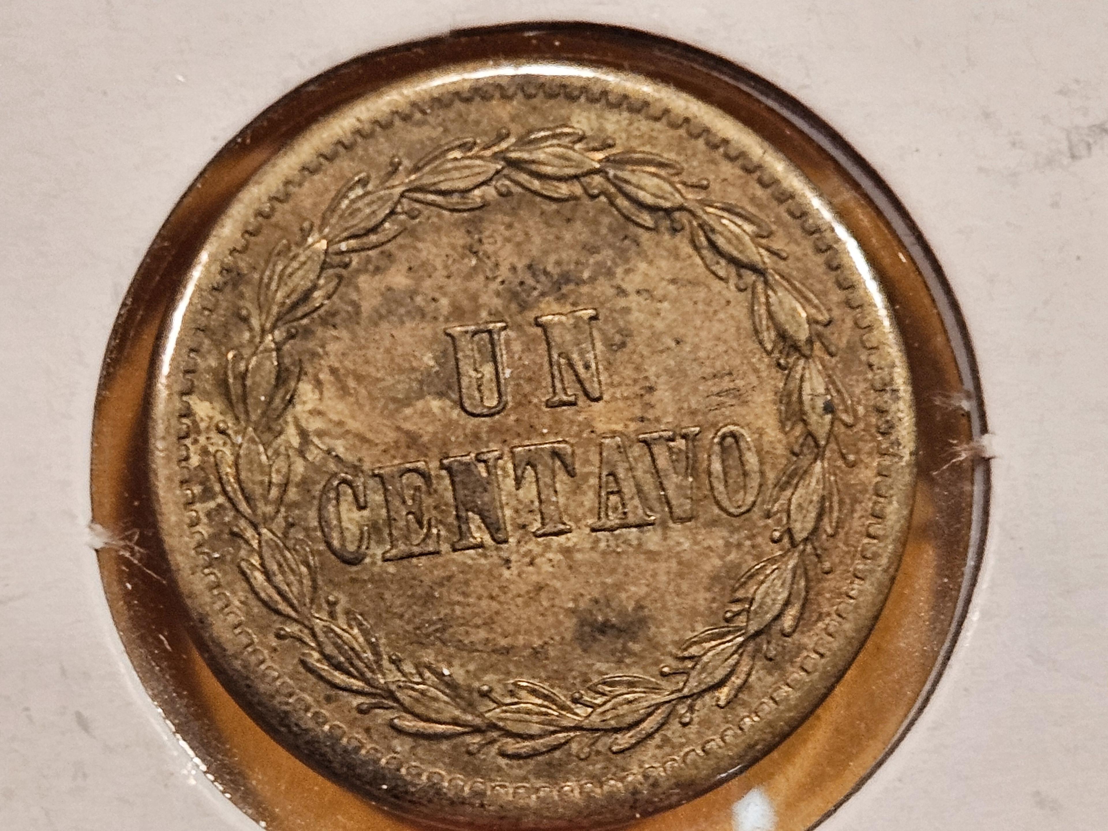 Scarce 1877 Dominican Republic 1 centavo