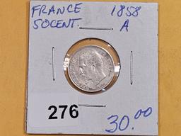 1858-A France 50 cents
