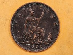 Very Nice 1882-H Great Britain farthing