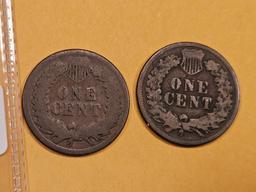 1885 and 1886 Indian cents