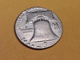 ** RARE ERROR! 1954 Franklin silver Half Dollar