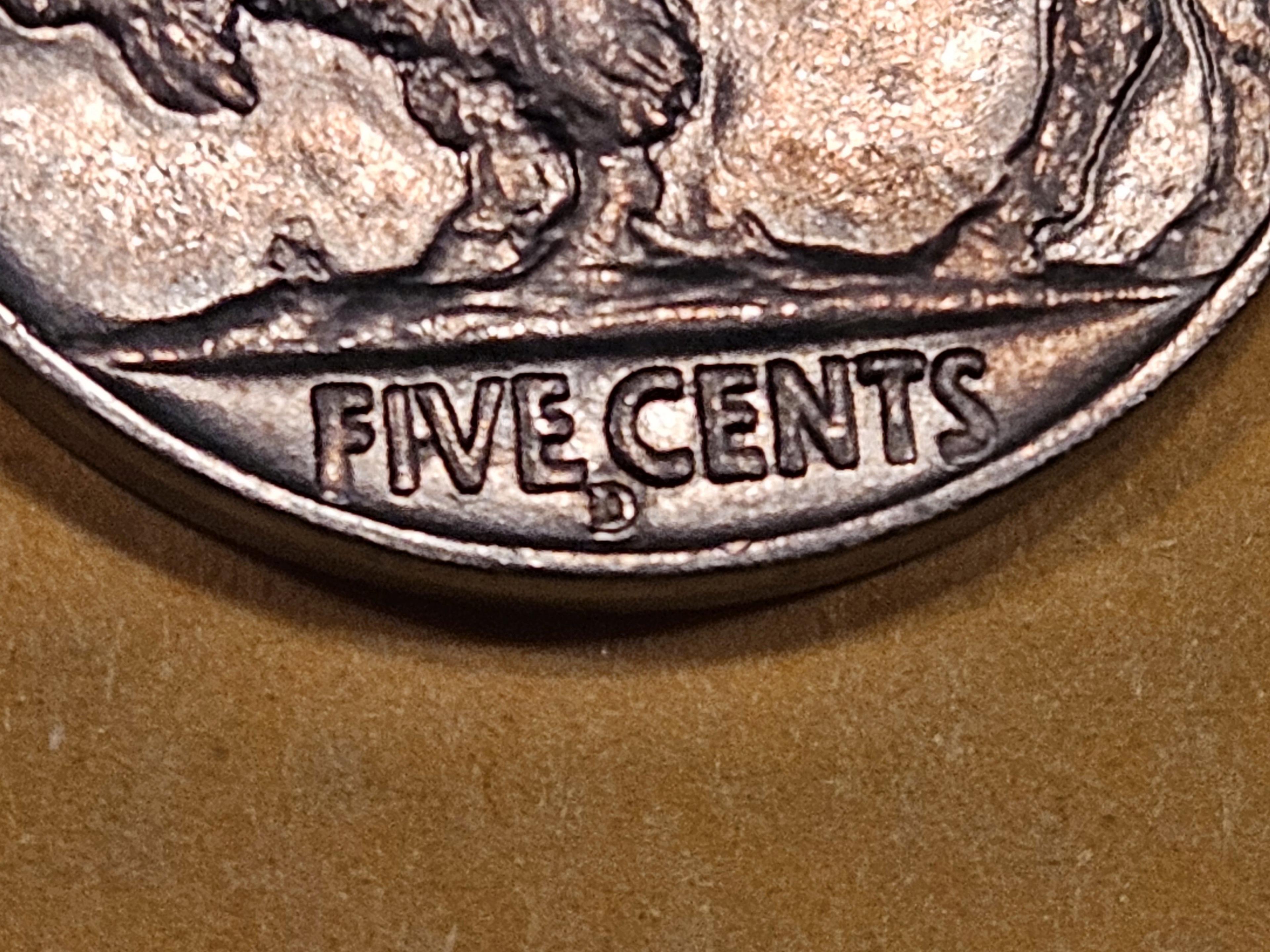 Very Choice Brilliant Uncirculated 1938-D/D Buffalo Nickel