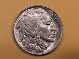 Very Choice Brilliant Uncirculated 1938-D/D Buffalo Nickel