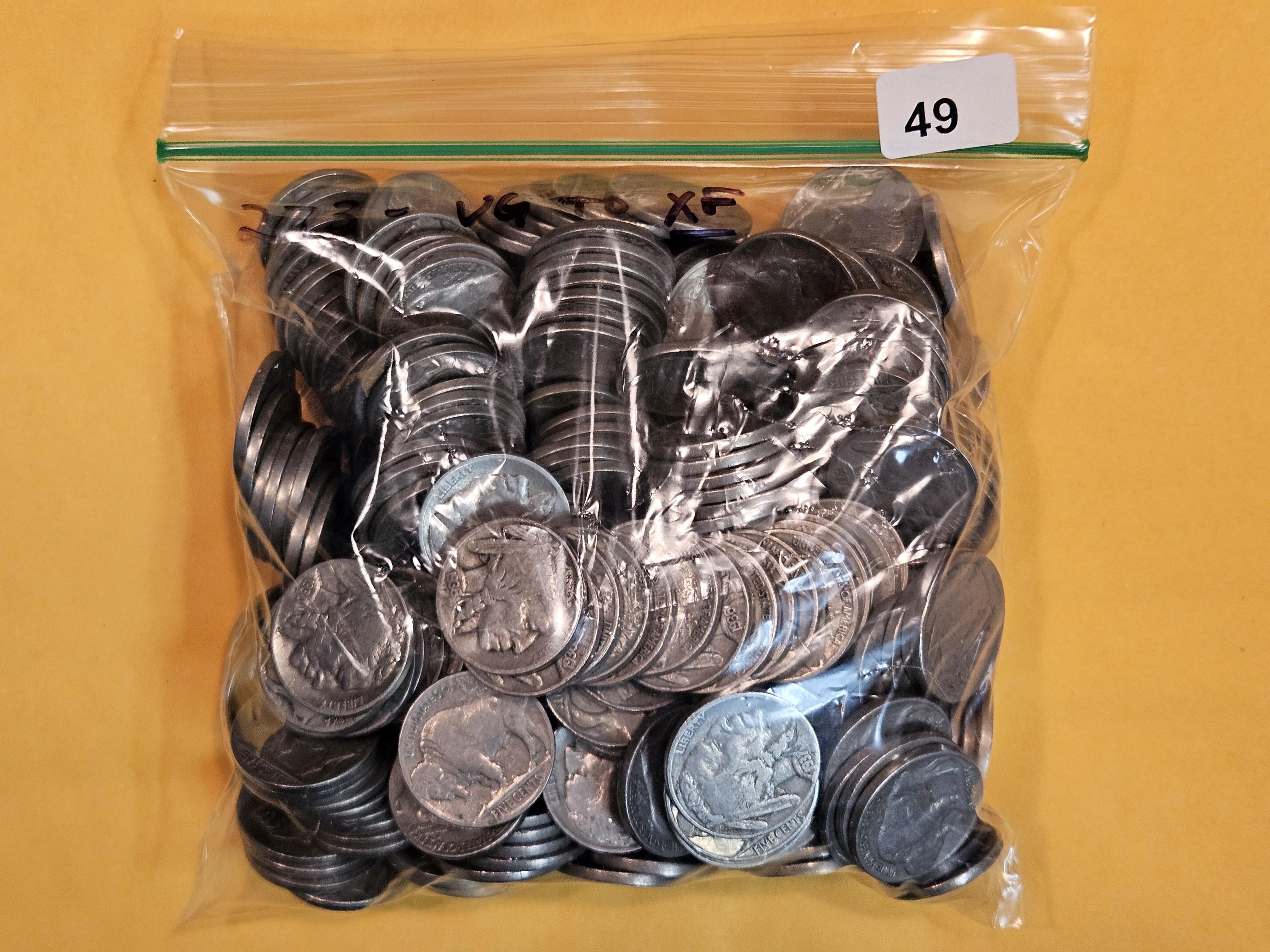 Two hundred seventy-three Buffalo Nickels