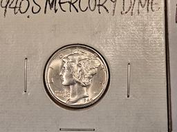 Three Mercury Dimes in Choice to Very Choice Brilliant Uncirculated