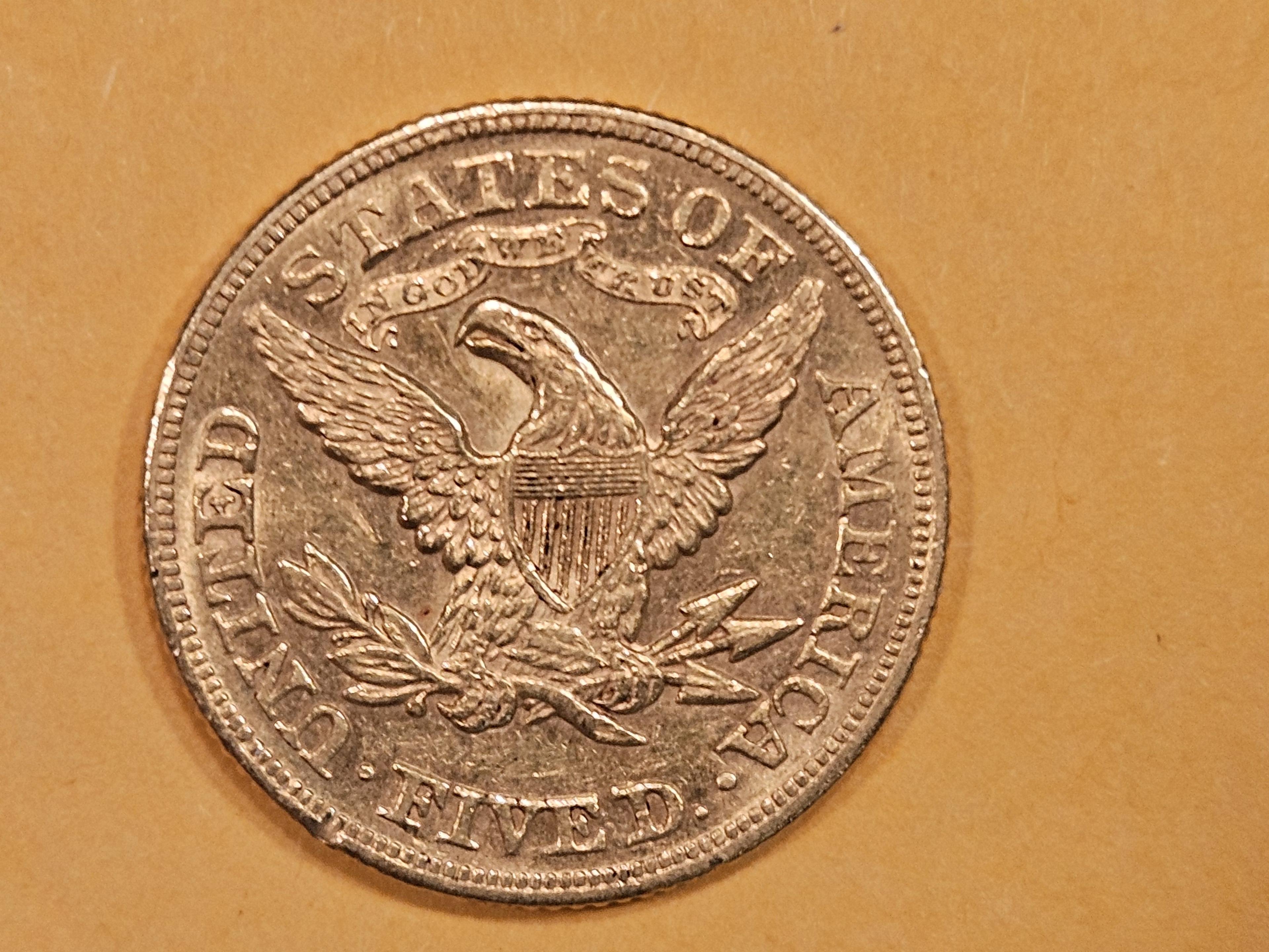 GOLD! Brilliant Uncirculated 1879 Liberty Head Gold $5 Half-Eagle