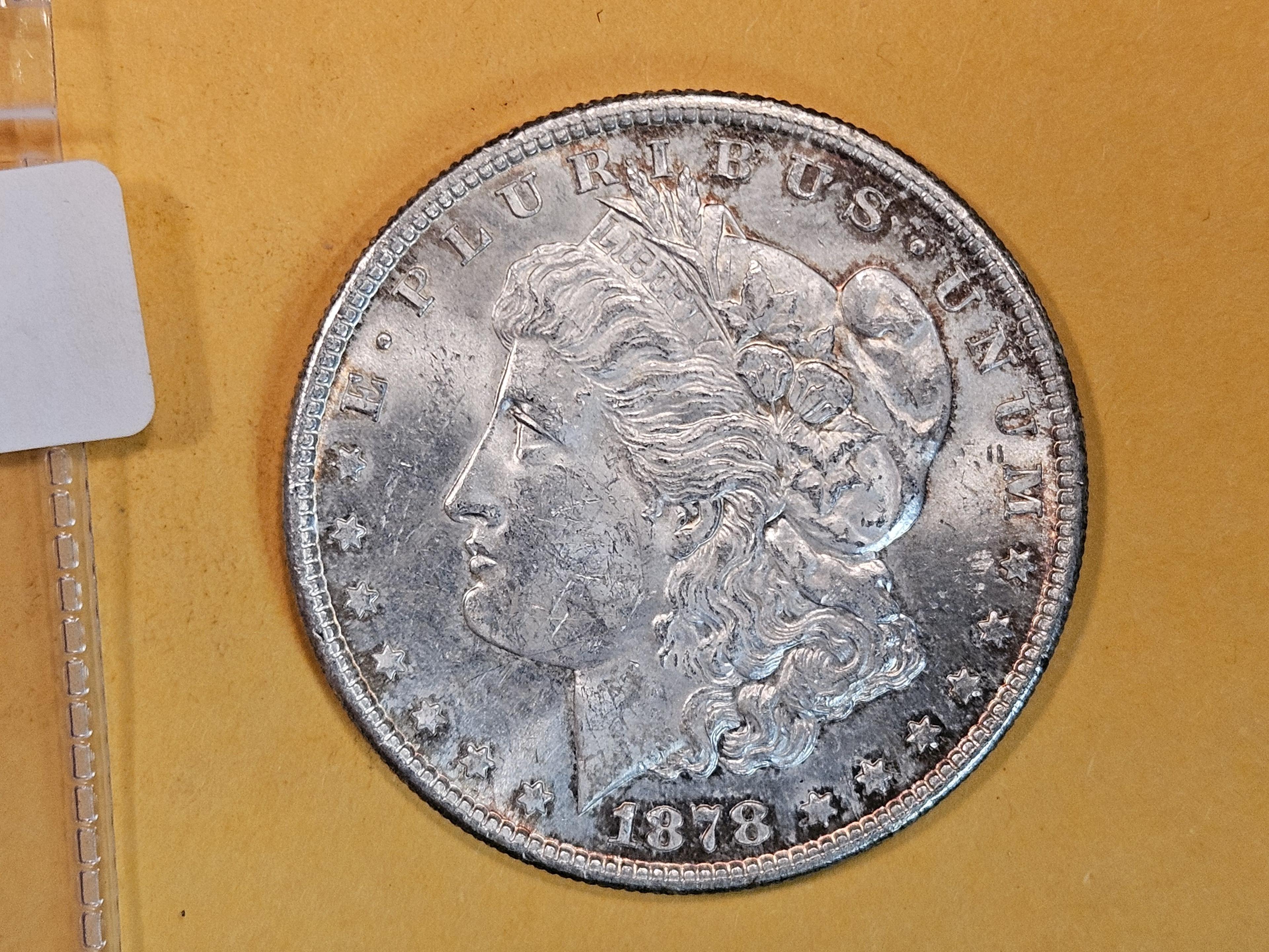 Choice Brilliant Uncirculated 1878-S Morgan Dollar