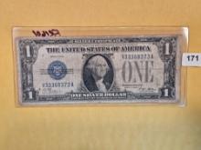 1928-A One Dollar Silver Certificate in Very Good plus