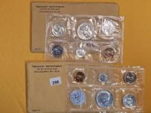 1961 and 1964 US Silver proof Sets
