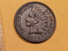 Choice Brown Uncirculated 1890 Indian Cent