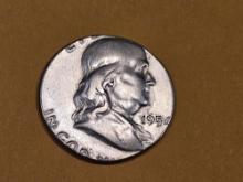 ** RARE ERROR! 1954 Franklin silver Half Dollar