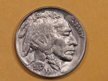 Very Choice Brilliant Uncirculated 1937 Buffalo Nickel