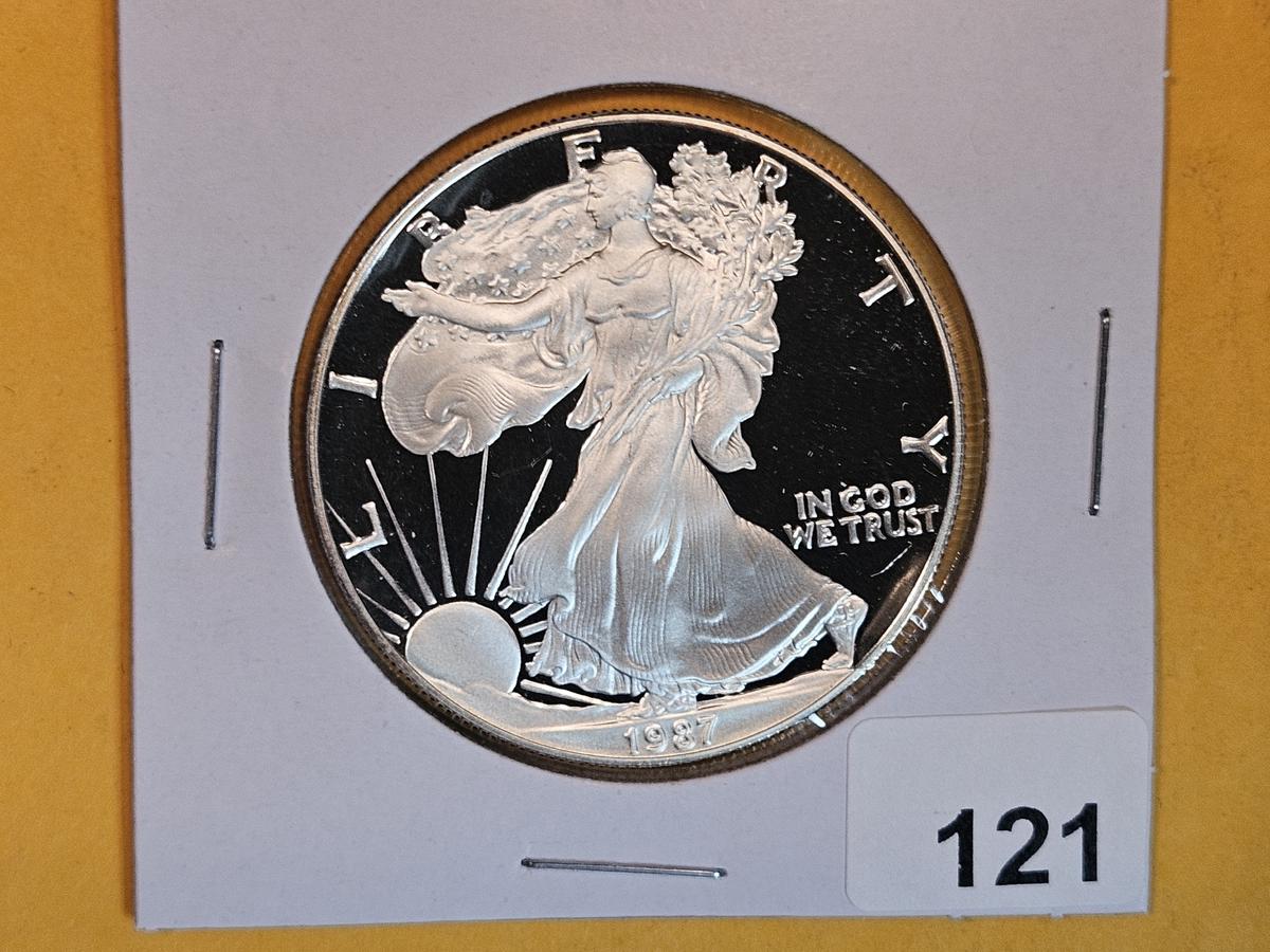 GEM Proof Deep Cameo 1987-S American Silver Eagle