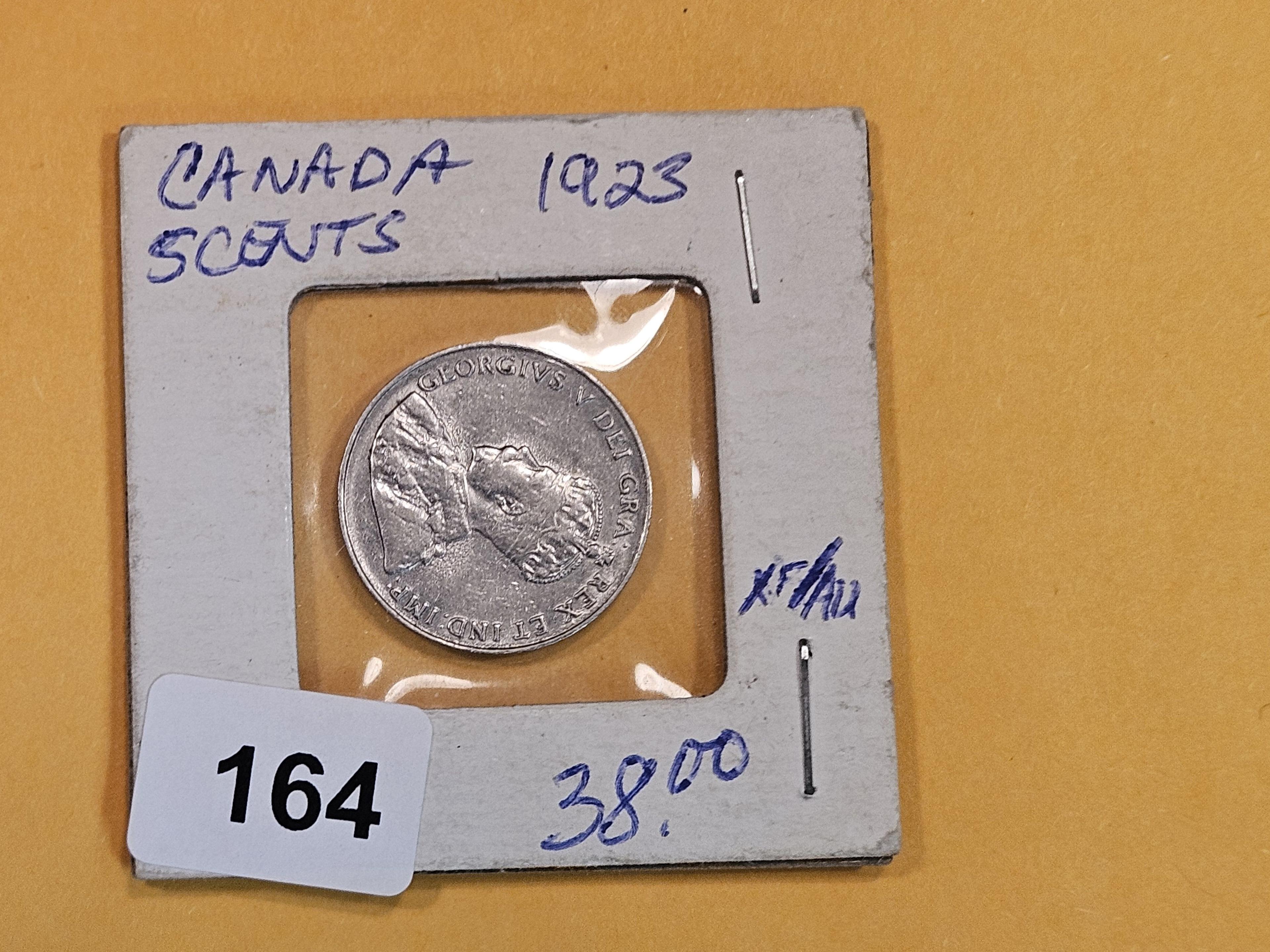 Better grade 1923 Canada 5 cents