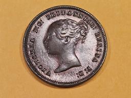 Choice 1844 Great Britain 1/2 farthing