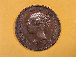 Choice 1844 Great Britain 1/2 farthing