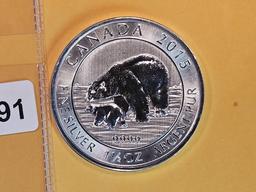 GEM 2015 Canada silver Eight Dollars
