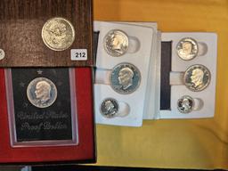 Three Proof Silver coin sets