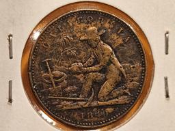 1849 California Gold Rush Token