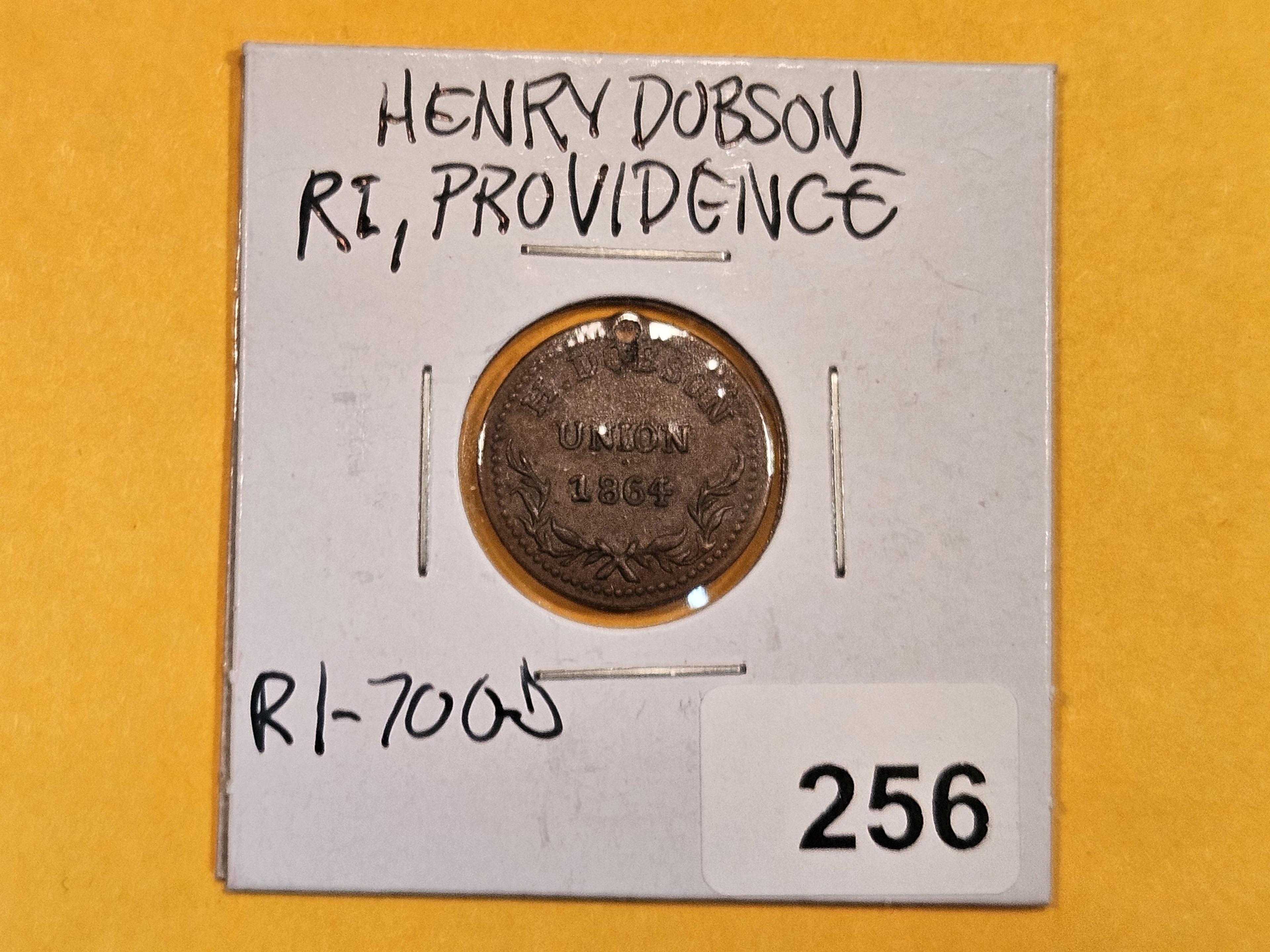 Uncirculated 1864 Civil War Token Merchant's Store Card