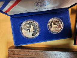 Three US Coin sets with Silver