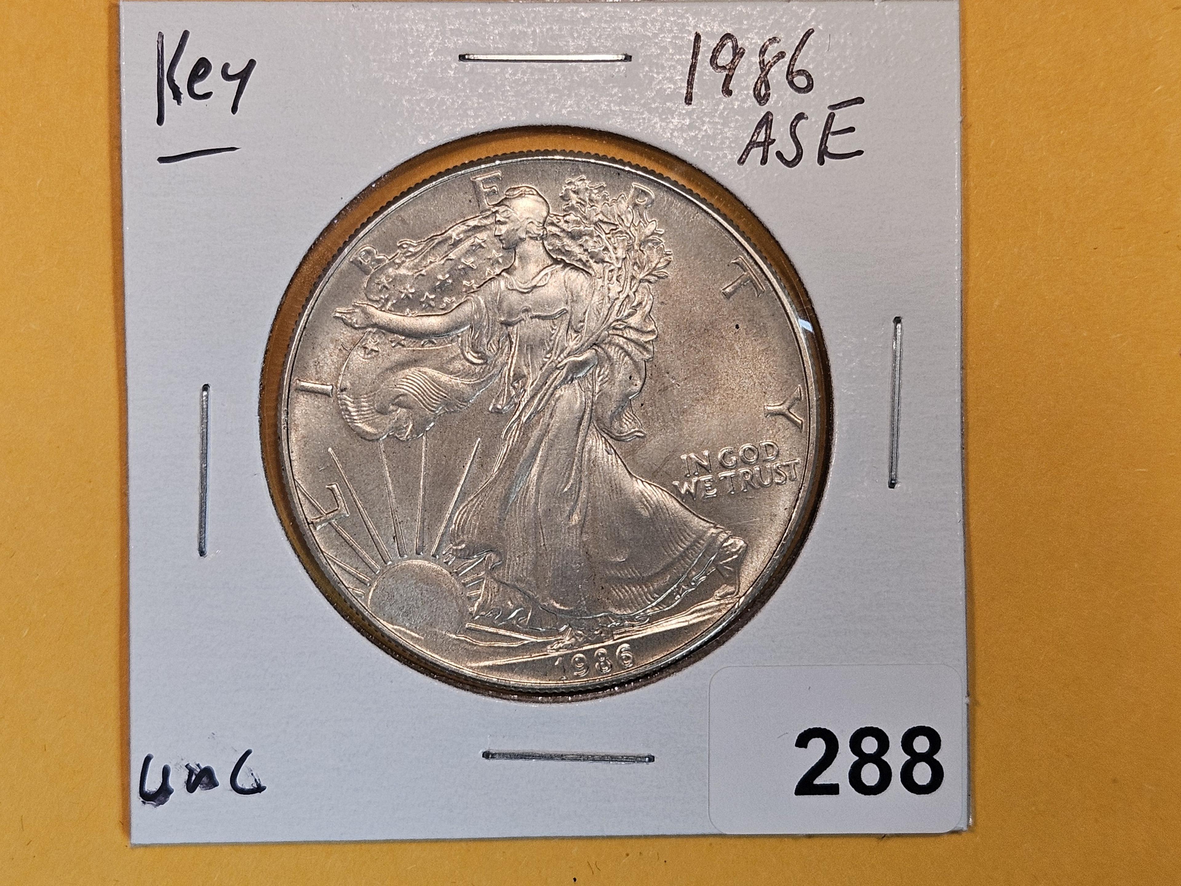 And last, but not least, a KEY DATE 1986 Uncirculated ASE