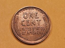 1911-D Wheat cent in AU-UNC details