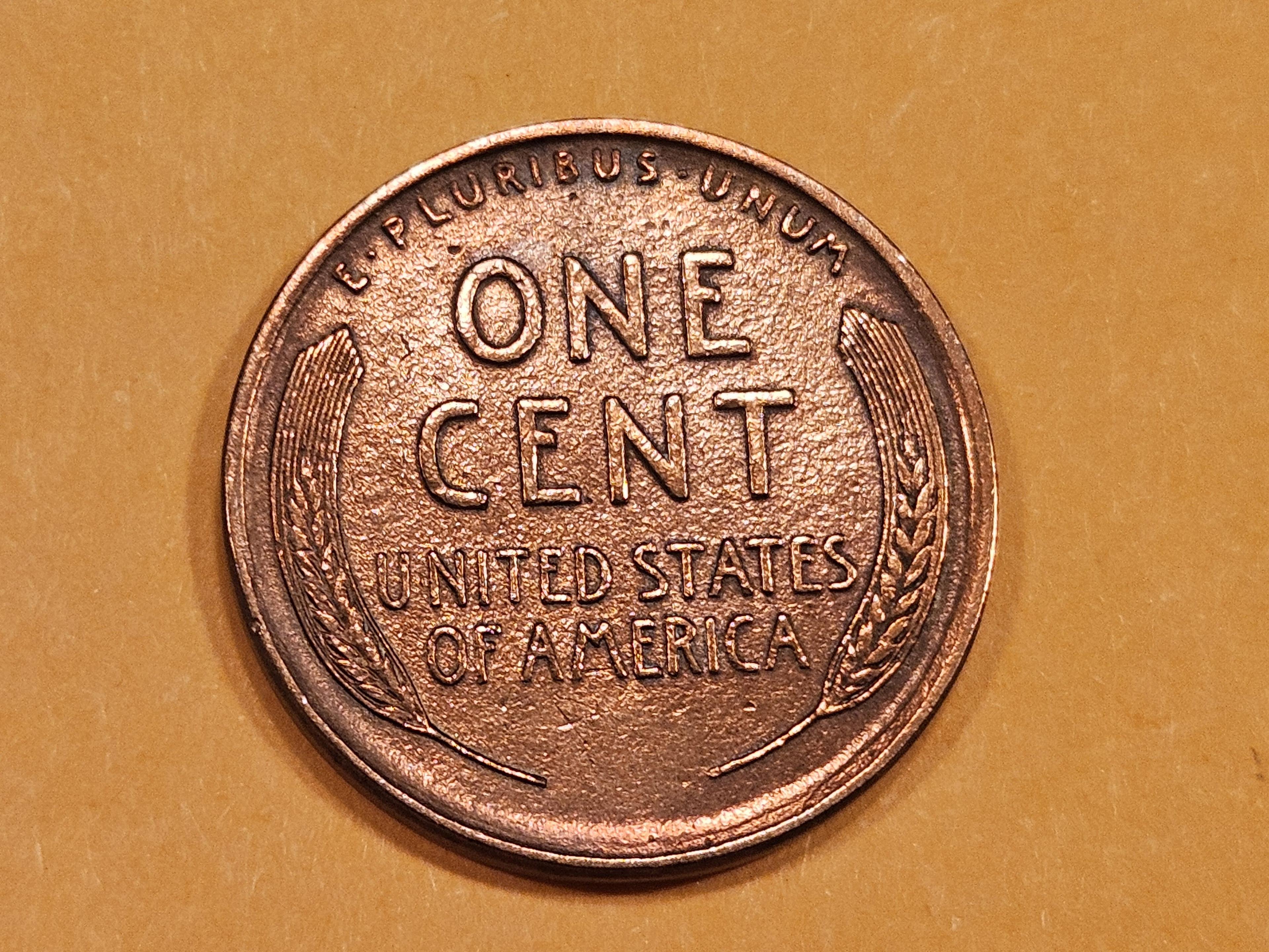 1911-D Wheat cent in AU-UNC details