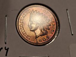 Very Choice Brilliant Uncirculated 1905 Indian Cent