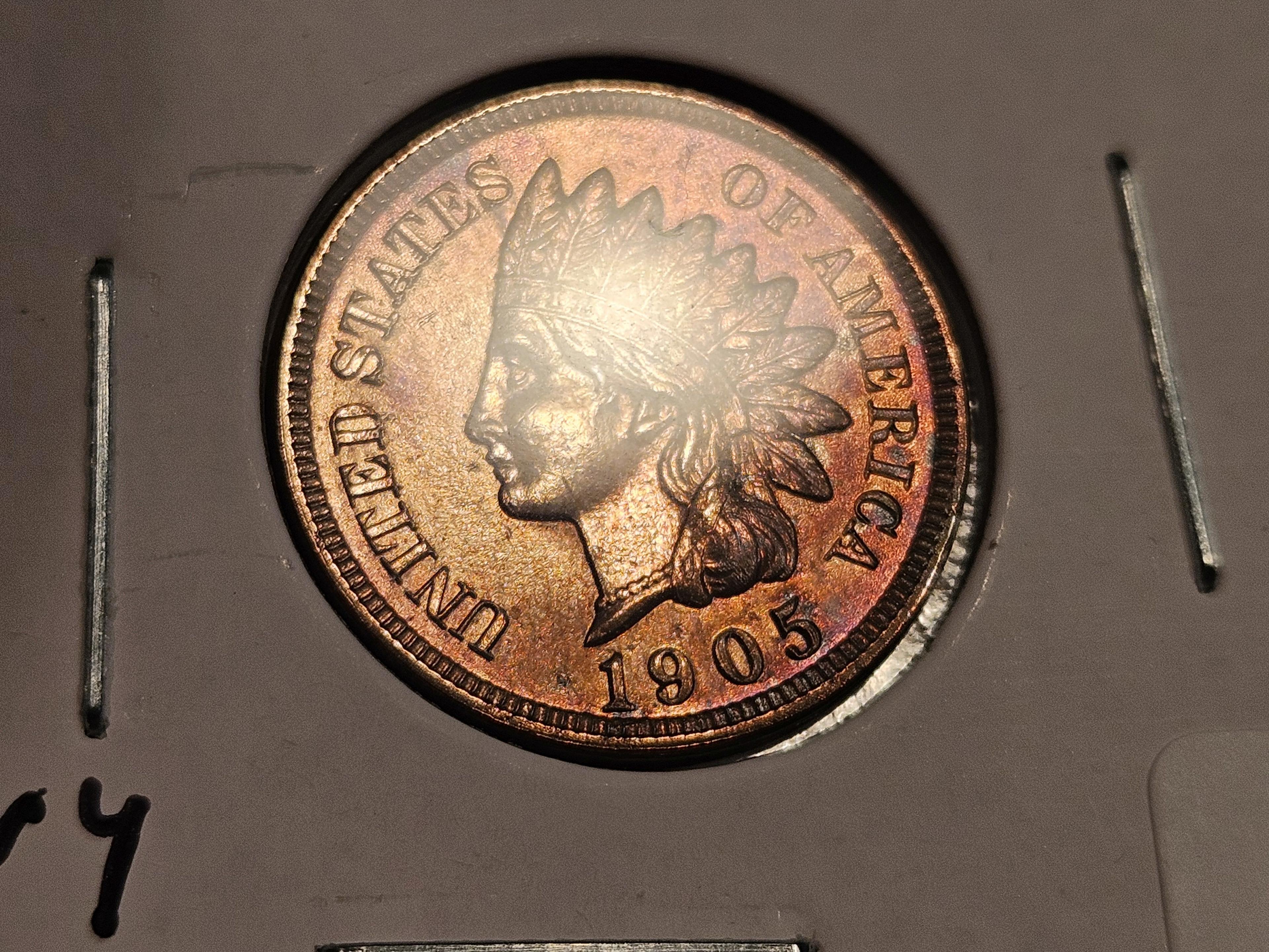 Very Choice Brilliant Uncirculated 1905 Indian Cent