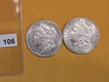1880-S and 1890-S Morgan Dollars