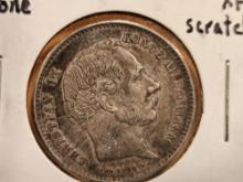 * Key Date 1898 Denmark silver 1 krone