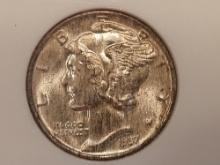 GEM! NGC 1937 Mercury Dime in Mint State 66 Full Bands