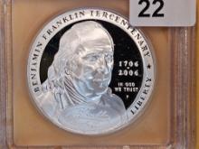 PERFECT! GEM ANACS 2006-P Franklin Founding Father Commemorative Half Dollar