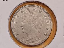 1883 With Cents Liberty "V" Nickel