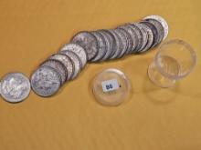 * FULL ROLL ** Twenty Morgan Silver Dollars