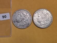 1892-O and 1890-S Morgan Dollars