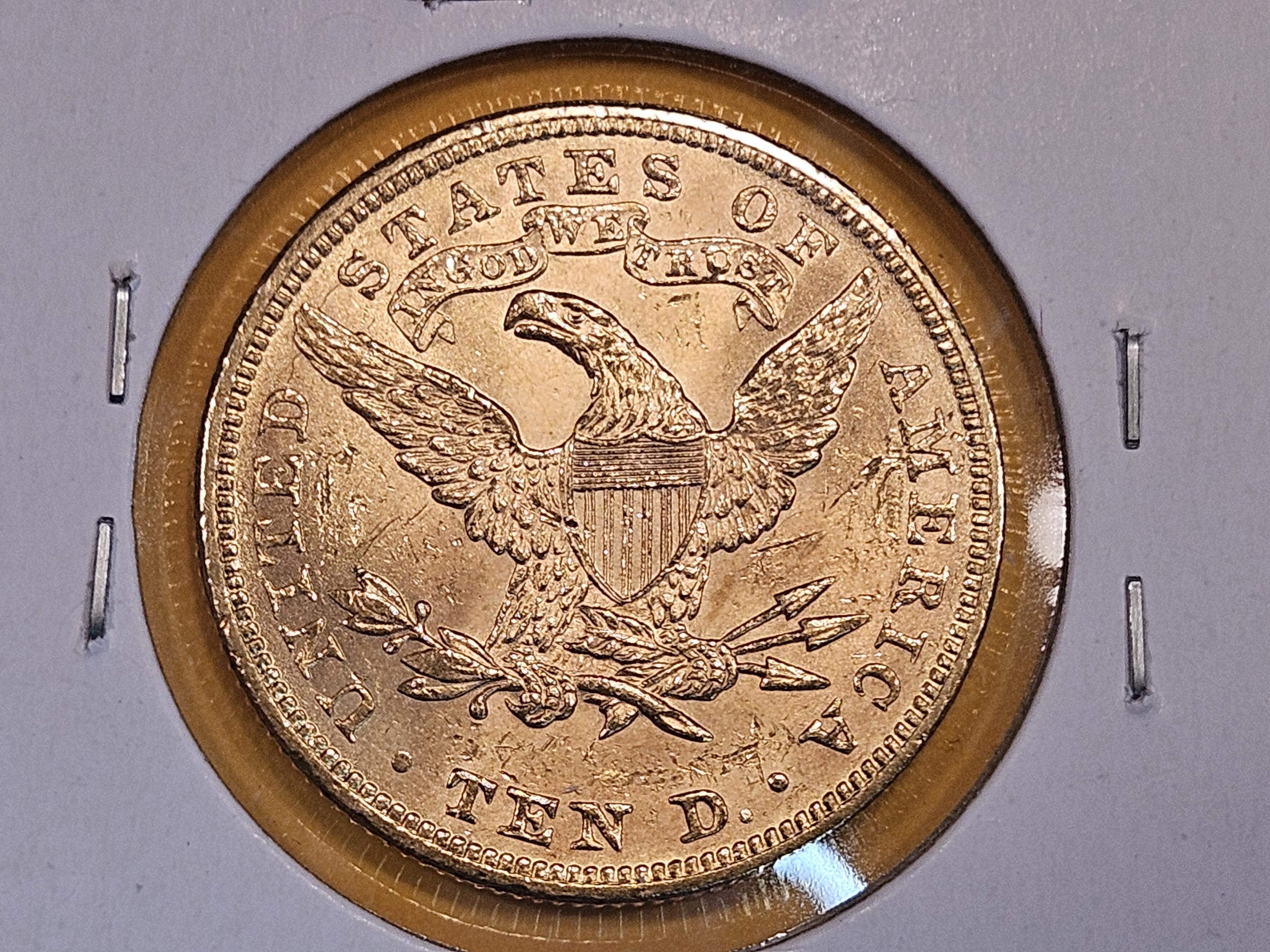 GOLD! Brilliant Uncircualted 1894 Gold Liberty head Ten Dollars