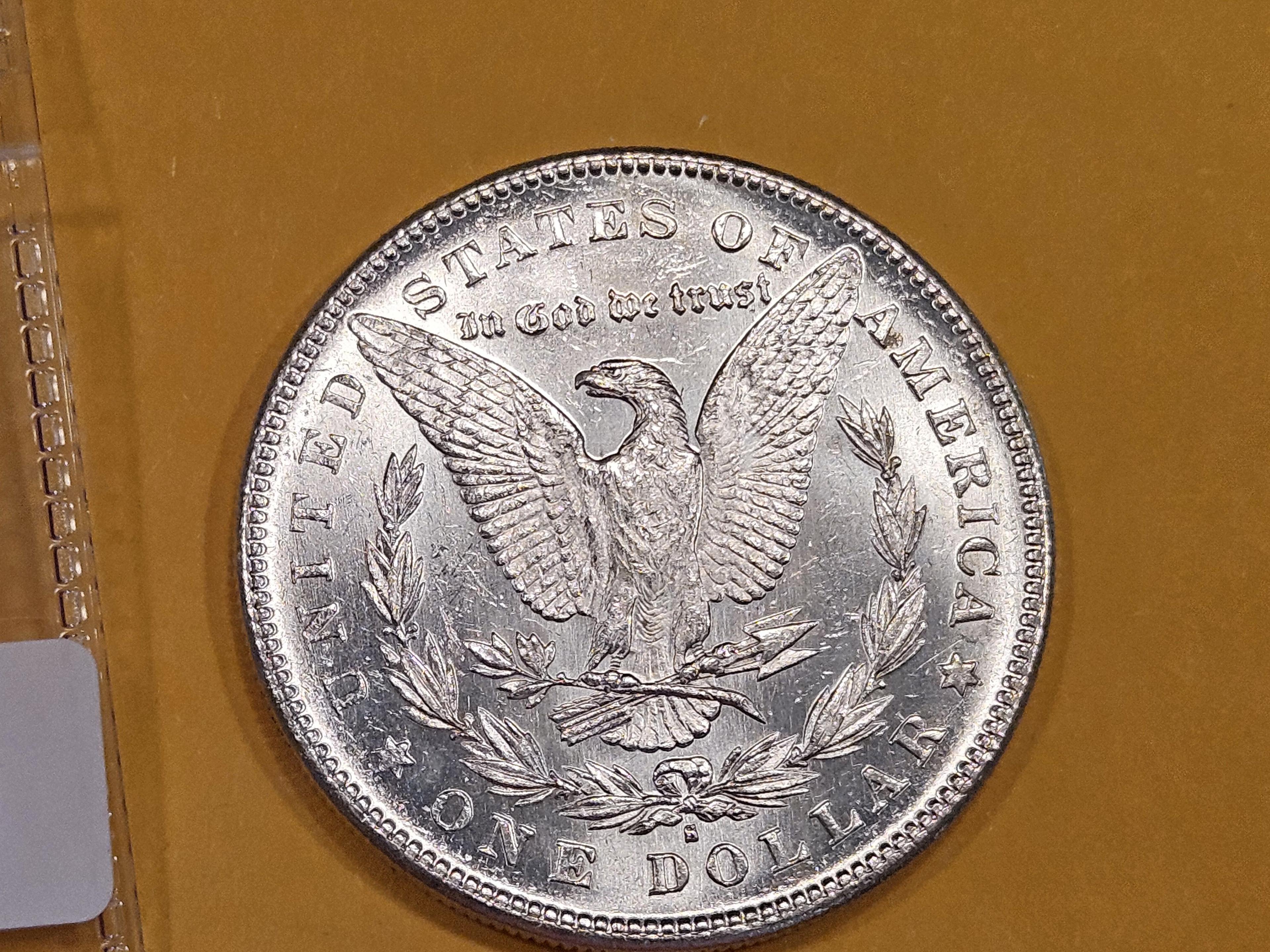 Choice Brilliant Uncirculated plus 1878-S Morgan Dollar