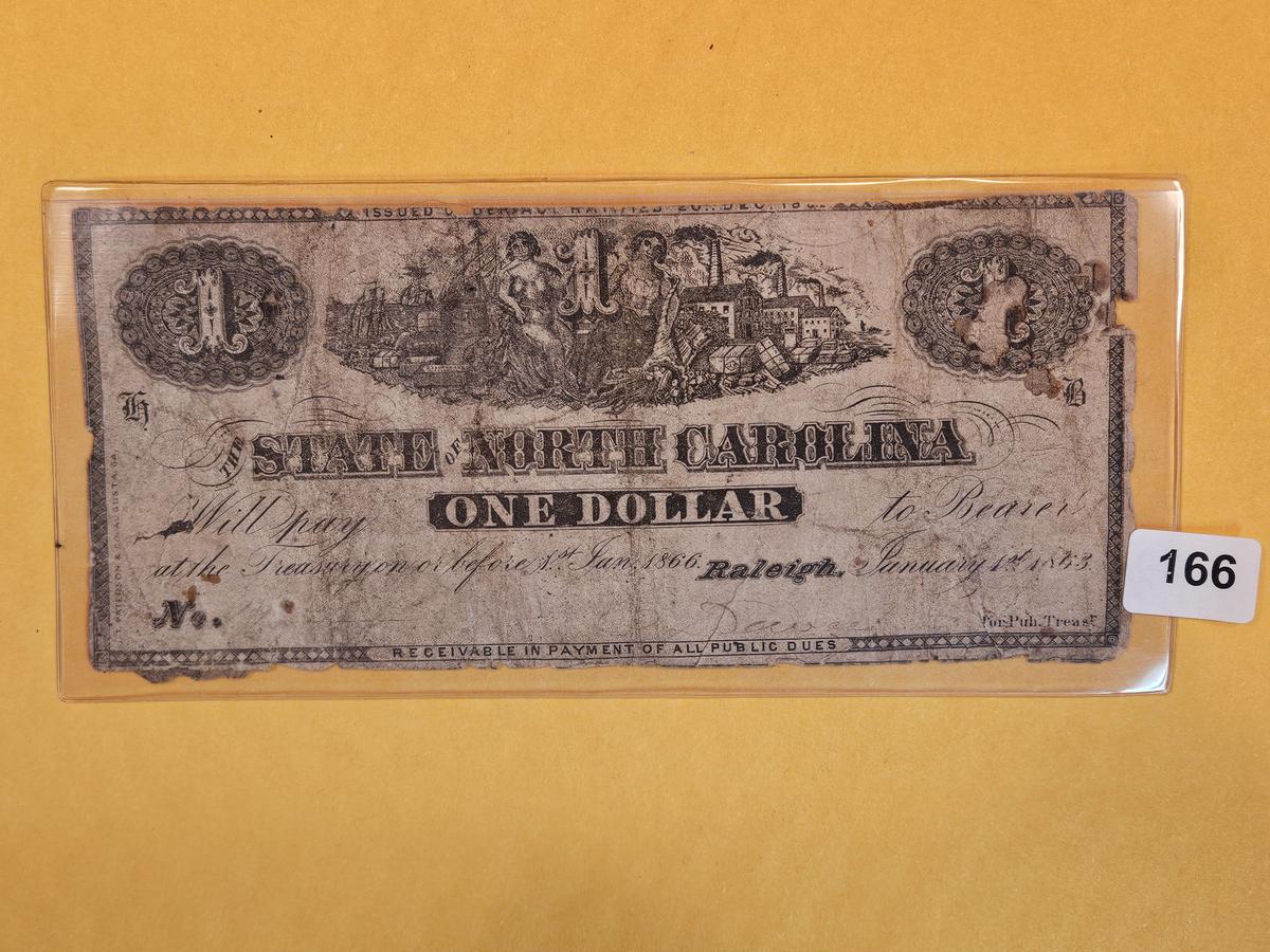 North Carolina One Dollar notes