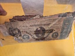 Group of Fourteen Confederate Notes