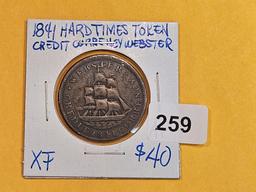 1841 Hard Times Token